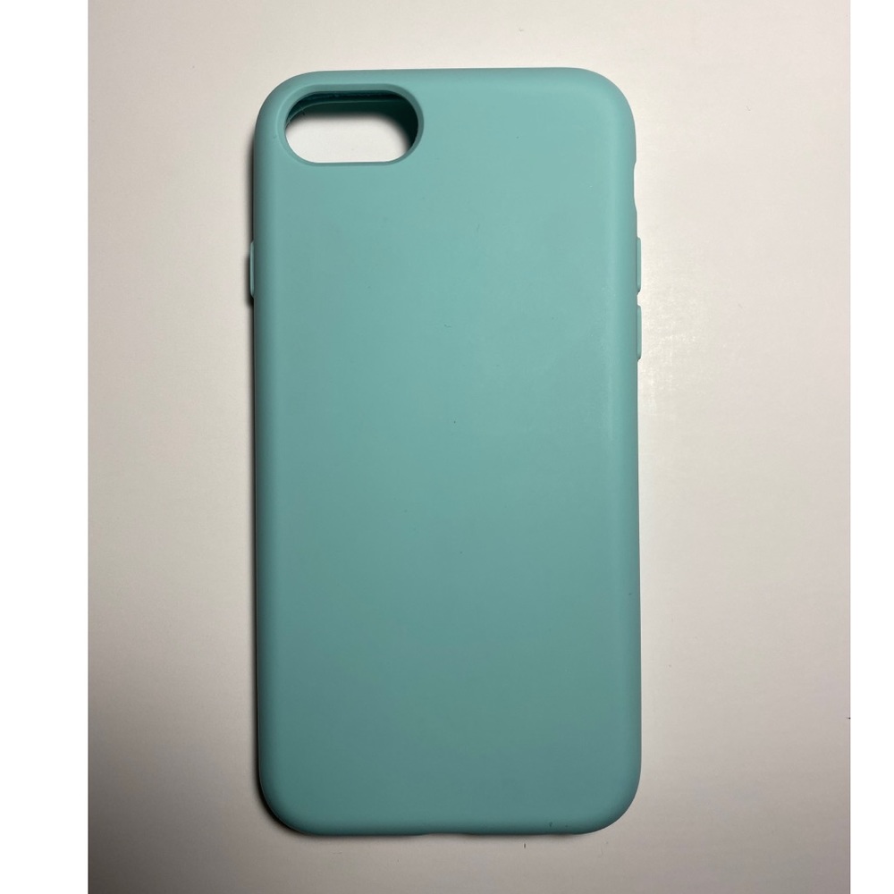Light blue jelly iPhone case